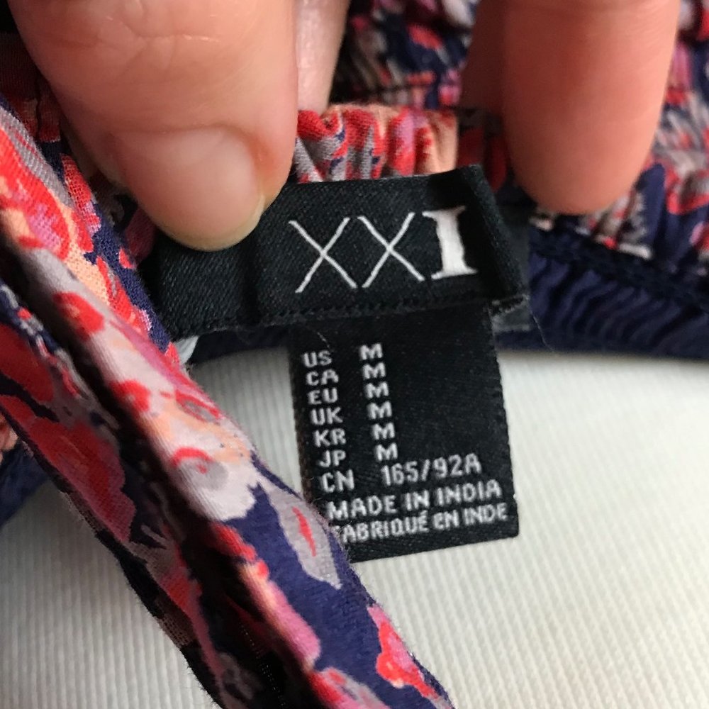 XXI Floral Pattern Tiered Dress - Picture 6 of 6